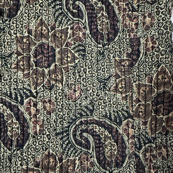 Orvis Reversible Paisley Quilted Jacket Sz S Button-Up Mandarin Cottagecore Boho - Picture 11 of 16